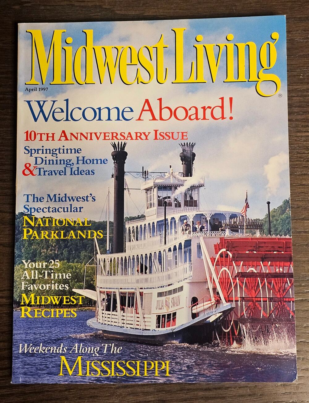 Vintage MIDWEST LIVING Magazine April 1997 Recipes Gardening Mississippi